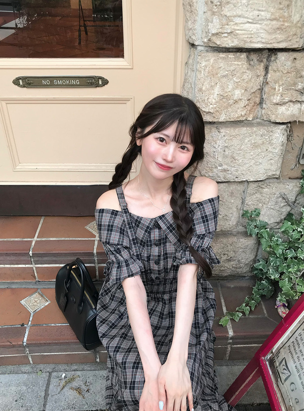 イロンyilon オフショルダー チェック柄 ミニワンピース ︎︎ ︎︎ YILON 2024 WINTER NEW COLLECTION 1/8(wed)21:00 One