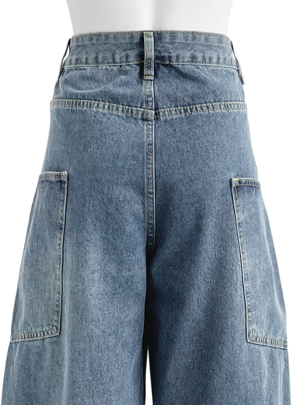 カーブワイドデニムパンツ