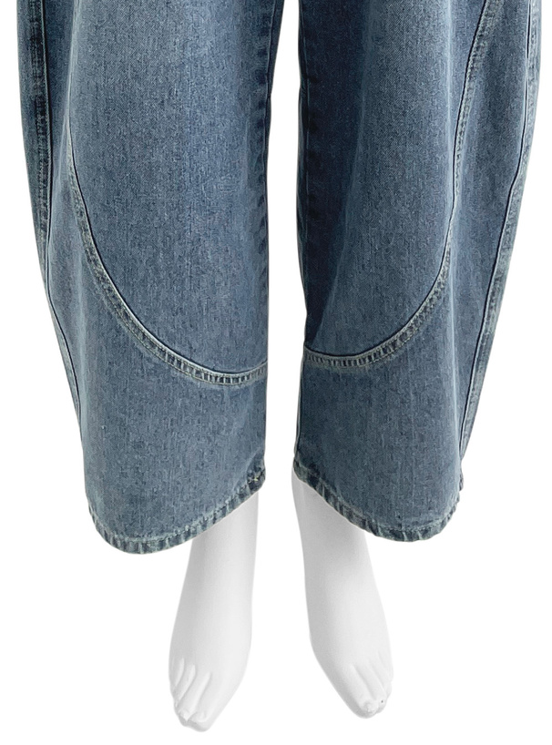 カーブワイドデニムパンツ