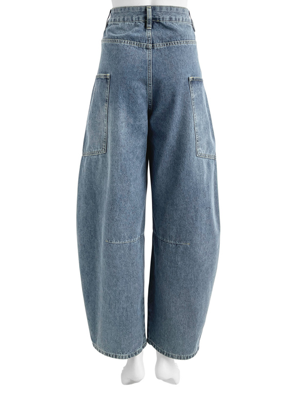 カーブワイドデニムパンツ