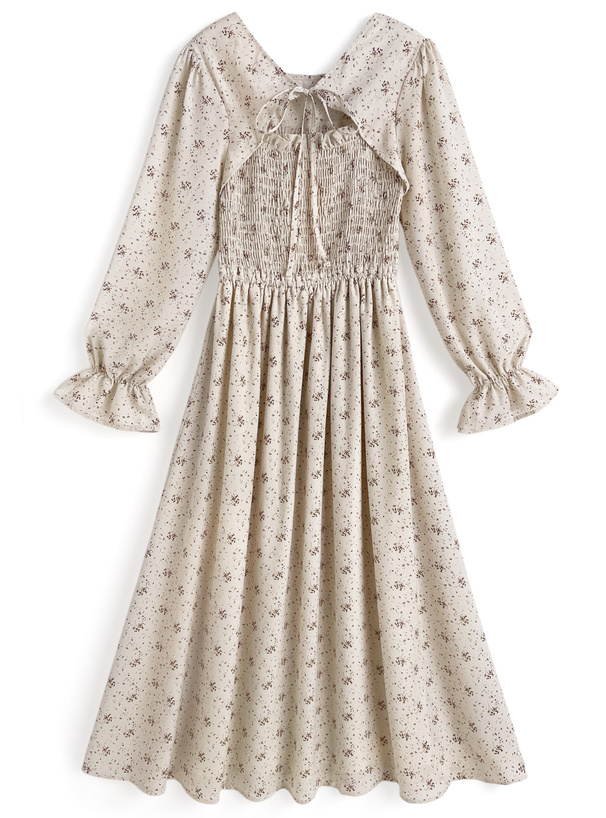 花柄フロントオープンシャーリングワンピース[pu76] | レディース