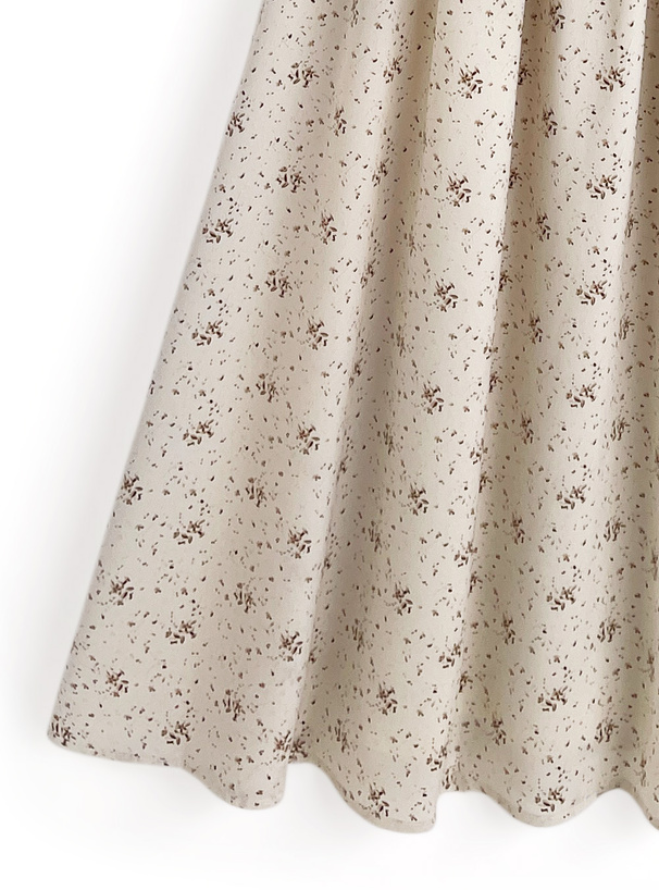 花柄フロントオープンシャーリングワンピース