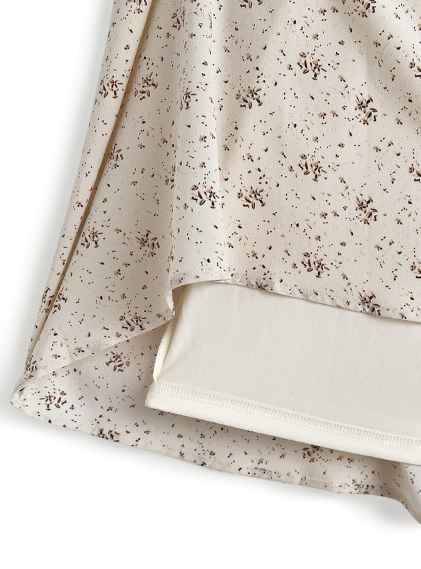 花柄フロントオープンシャーリングワンピース