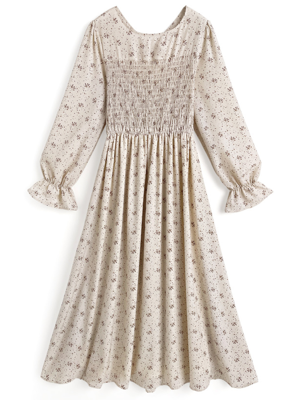 花柄フロントオープンシャーリングワンピース[pu76] | レディース