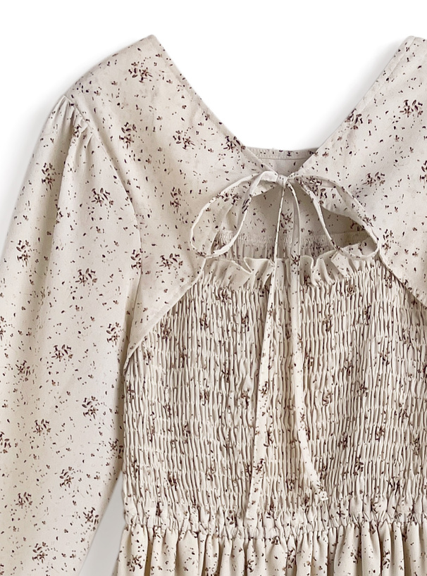 花柄フロントオープンシャーリングワンピース[pu76] | レディース