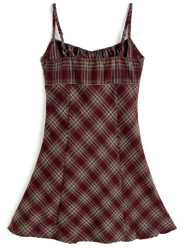 チェック柄キャミソールワンピース[pu79] | レディースファッション