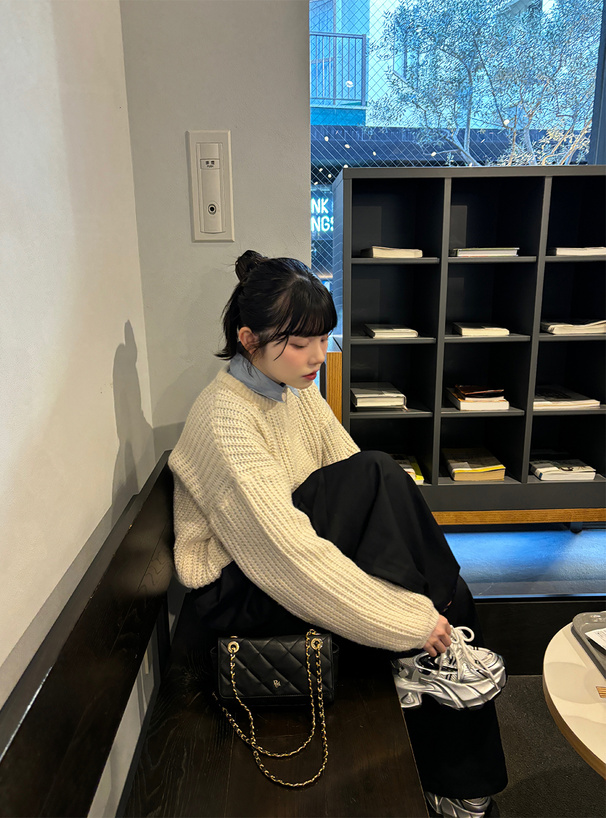 ワイドタックツイルパンツ