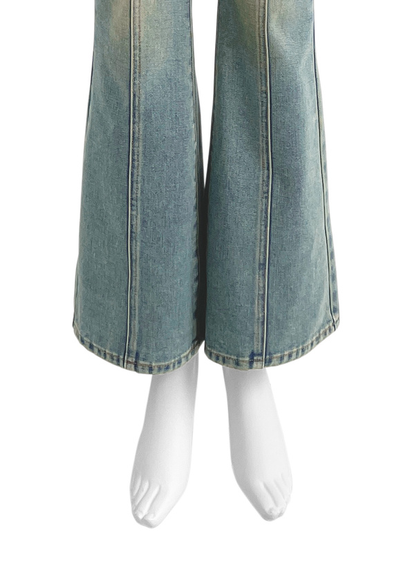 フロントラインフレアデニムパンツ[qu113] | レディース