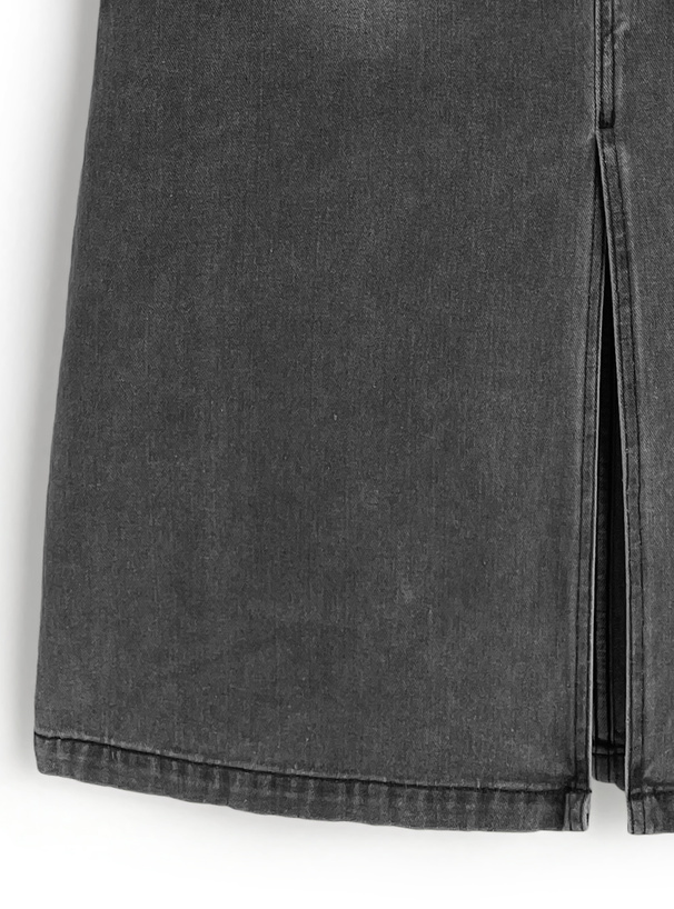 Aラインデニムスカート