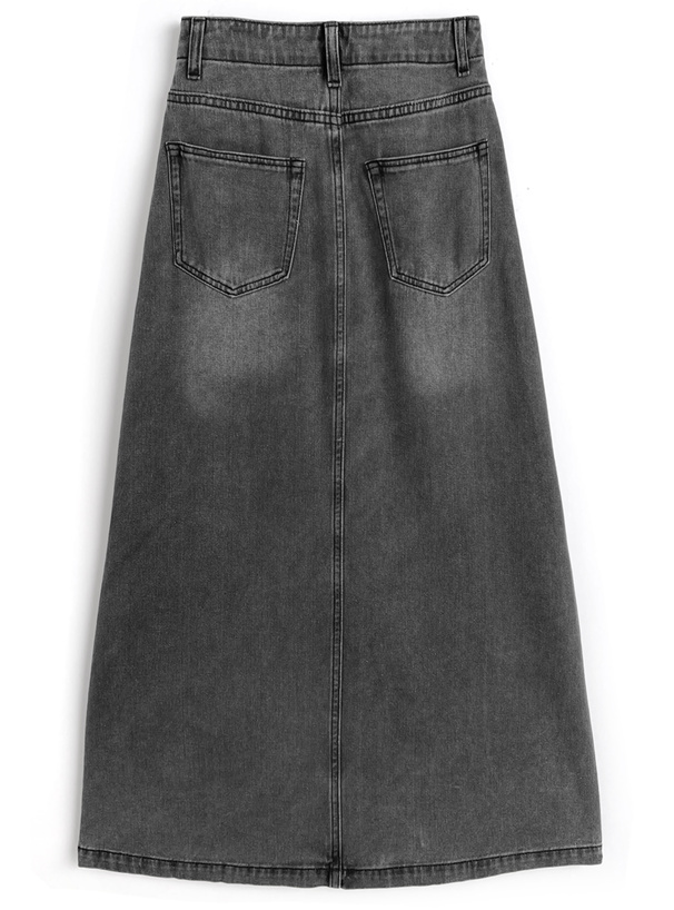 Aラインデニムスカート