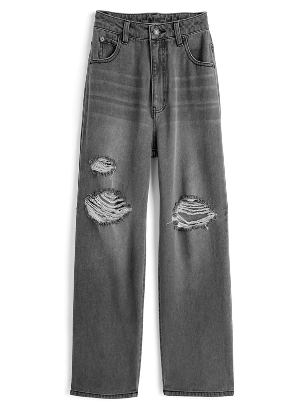 9090girl デニム Rhinestone Buggy Denim Pants【9090 girl】 – YZ