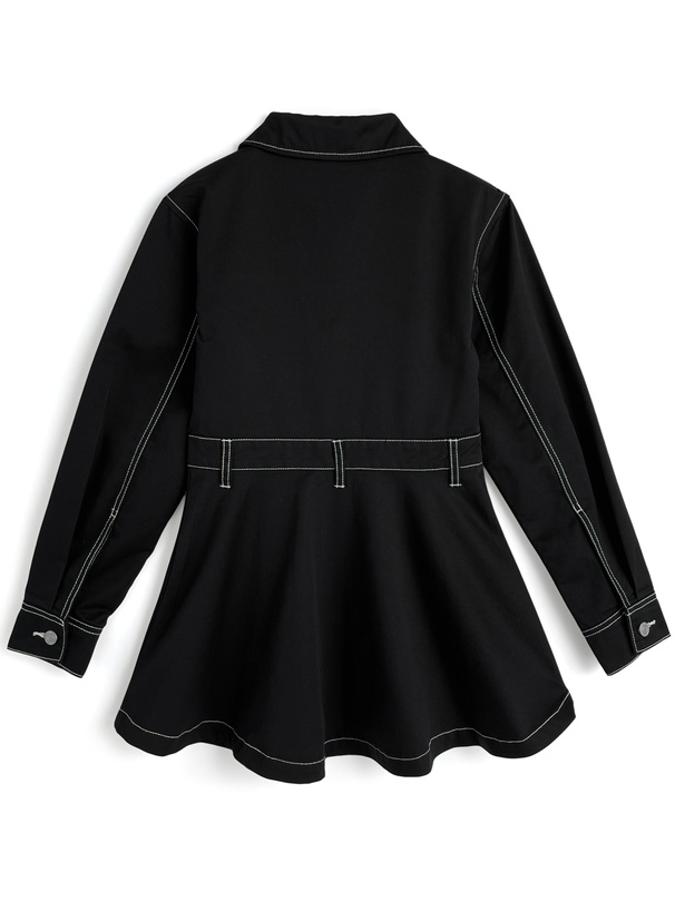 フロントジップフレアミニワンピース[qu147] | レディースファッション