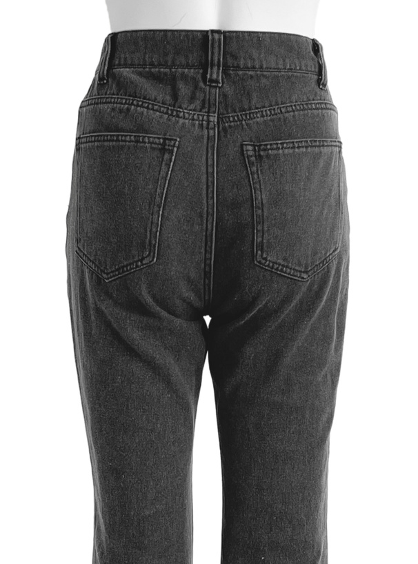 フリンジフレアデニムパンツ