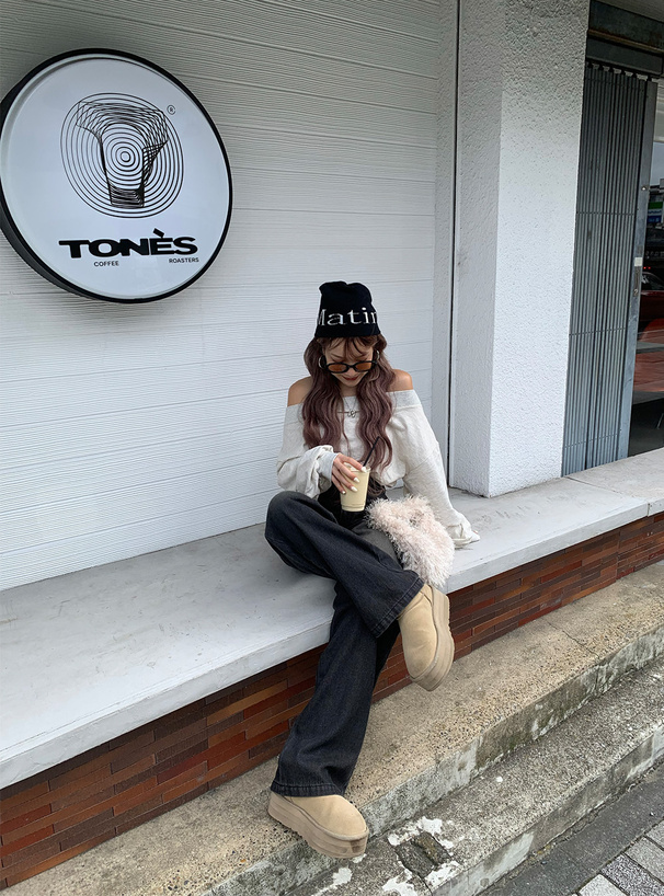 ルーズワイドデニムパンツ[qu151] | レディースファッション通販の