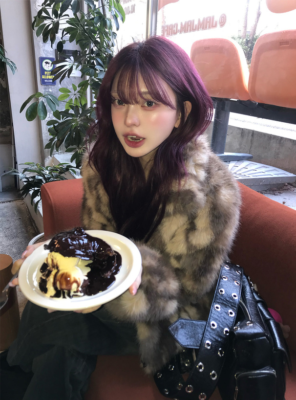 ミックスカラーファーブルゾン