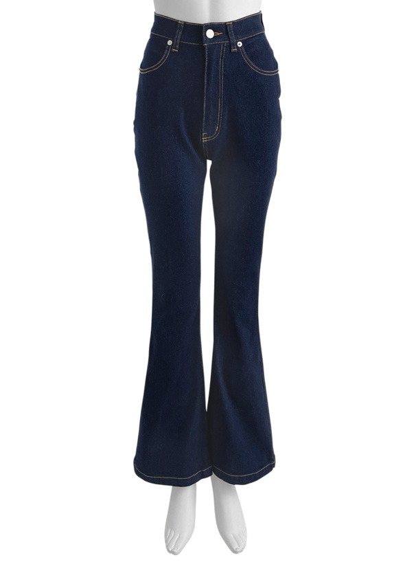 ストレッチフレアデニムパンツ[qu156] | レディースファッション通販の