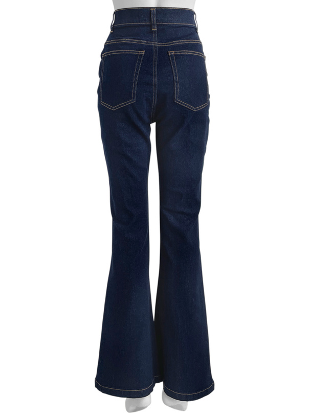 ストレッチフレアデニムパンツ