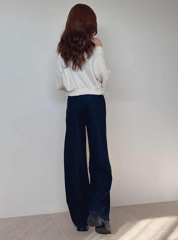 ワイドデニムパンツ