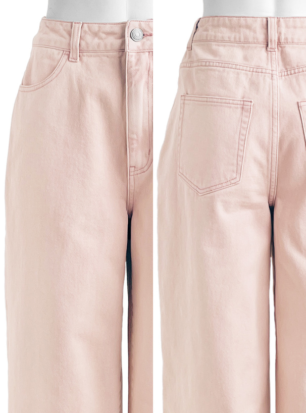 カラーデニムパンツ