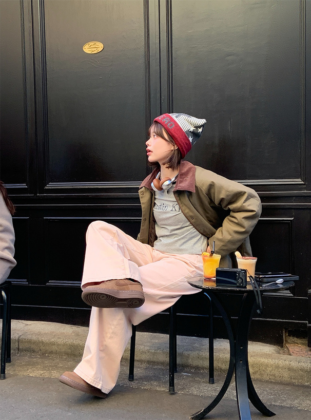 カラーデニムパンツ