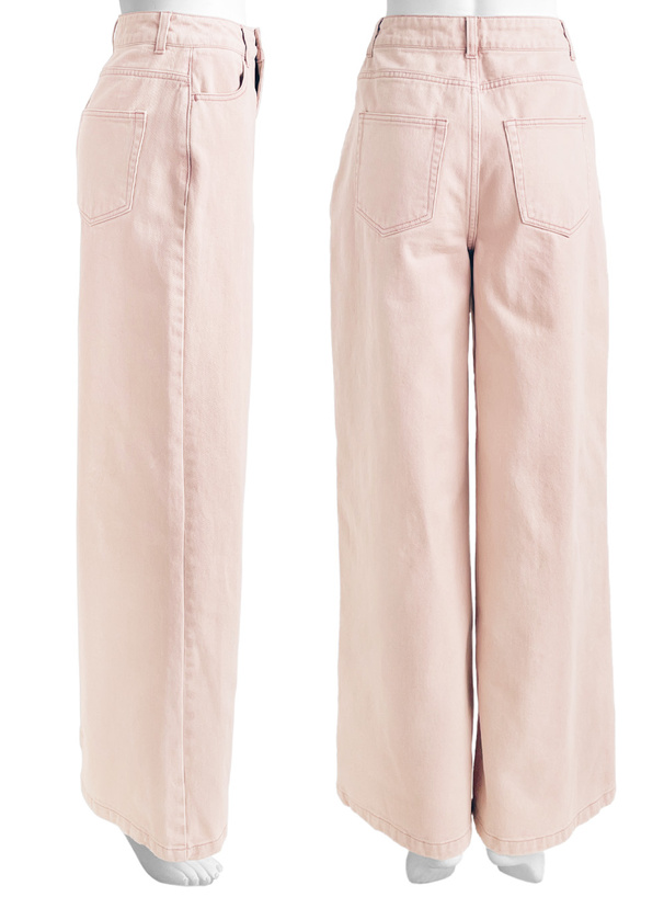 カラーデニムパンツ