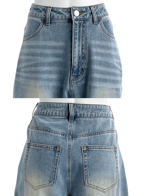 バギーデニムパンツ