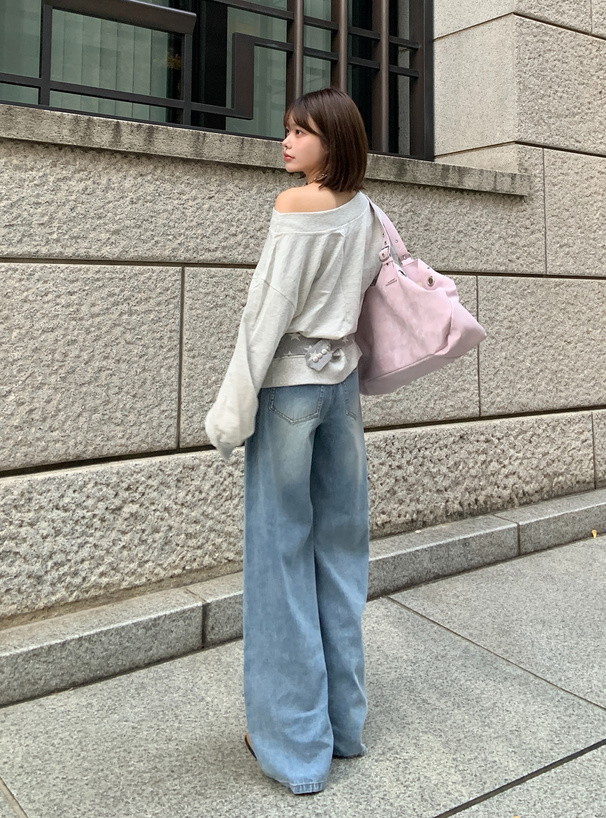 バギーデニムパンツ