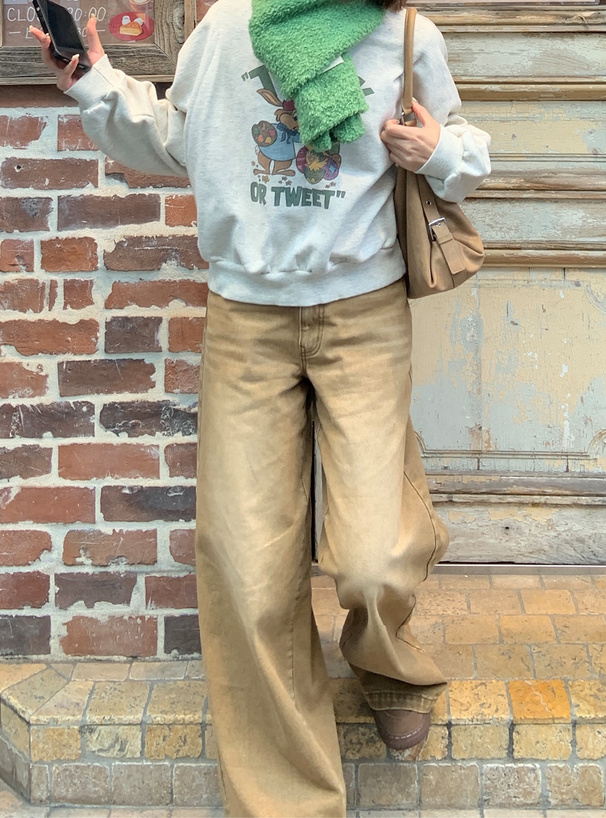 ワイドデニムパンツ[qu163] | レディースファッション通販のグレイル