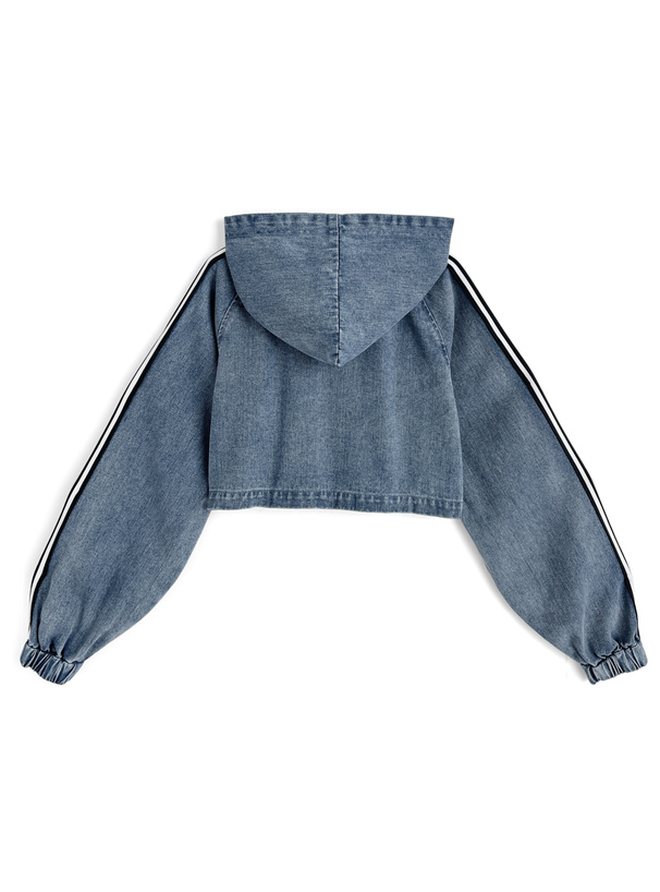 サイドラインデニムジップパーカー