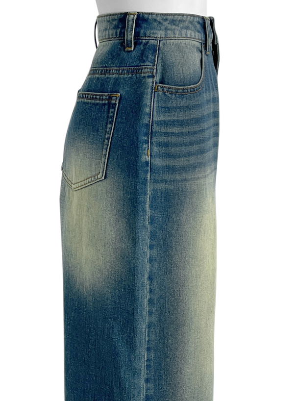 ワイドデニムパンツ