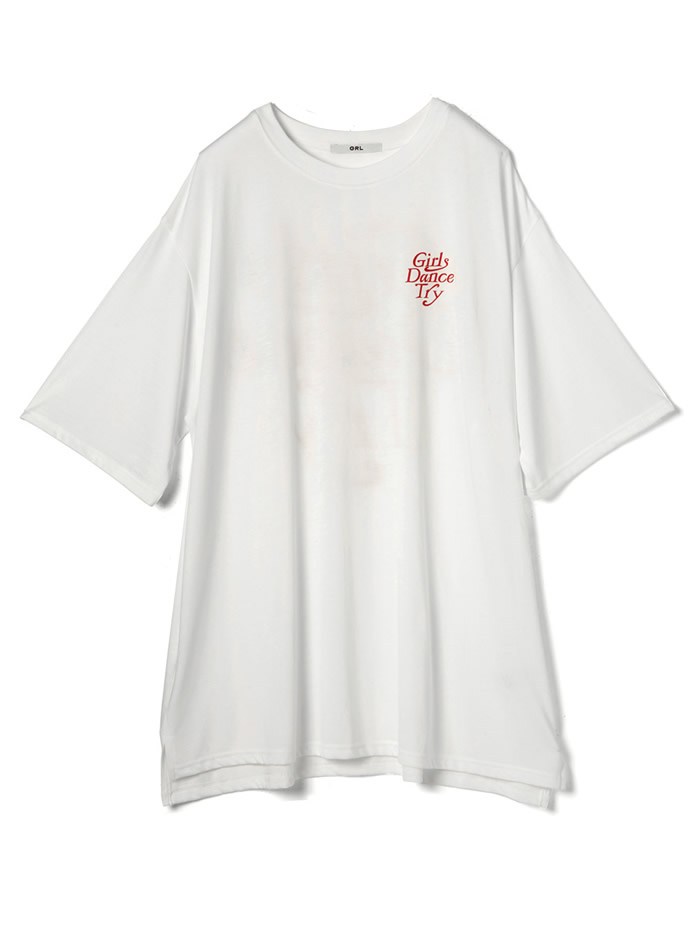 バックロゴプリントTシャツワンピース