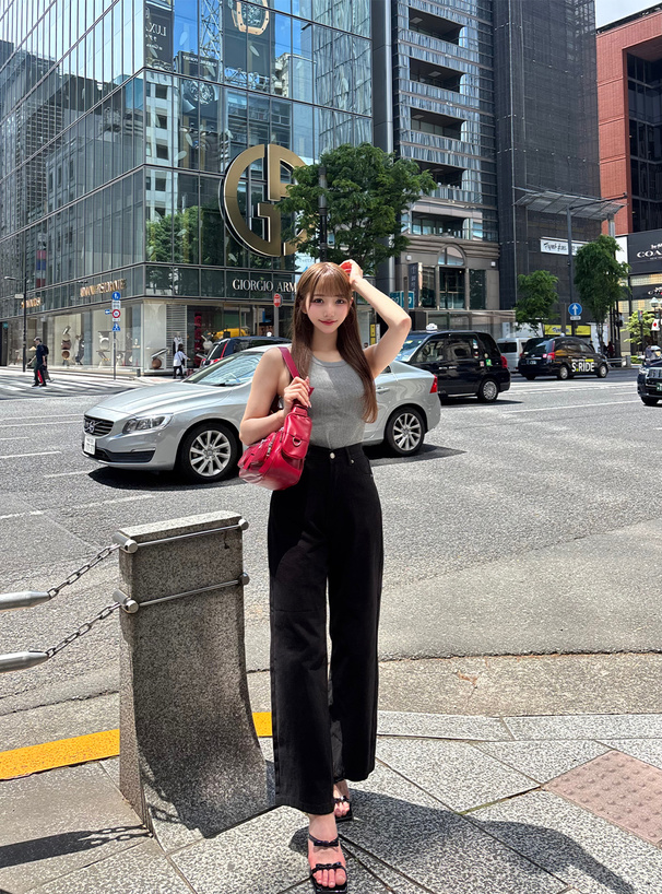 アメスリリブニットタンクトップ