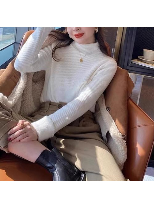 裏シャギーハイネックニットトップス[ru1152] | レディース