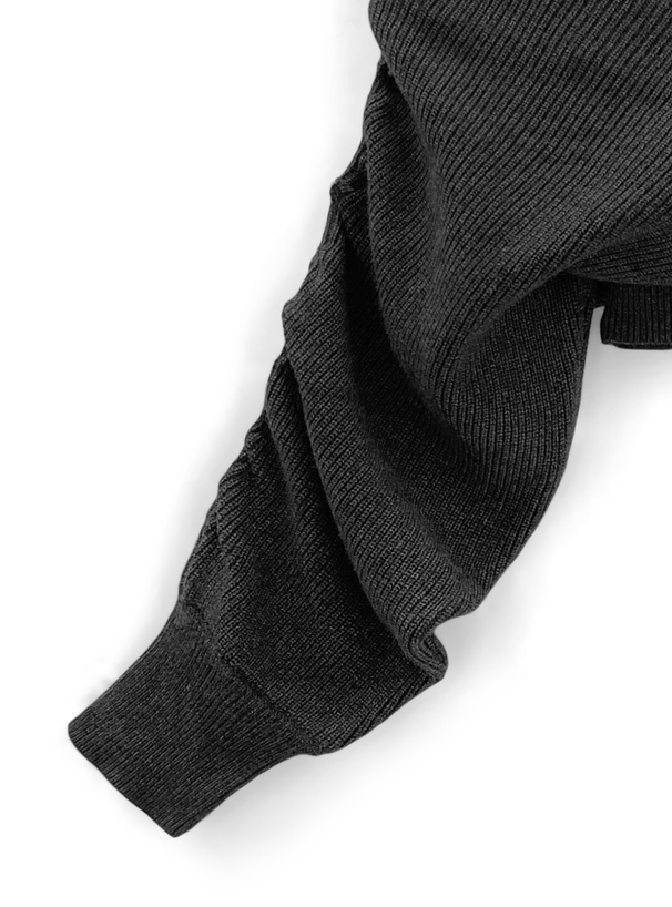 カシュクールトップスとニットショートパンツセット ギャザーカシュクールトップス×ショートパンツニット