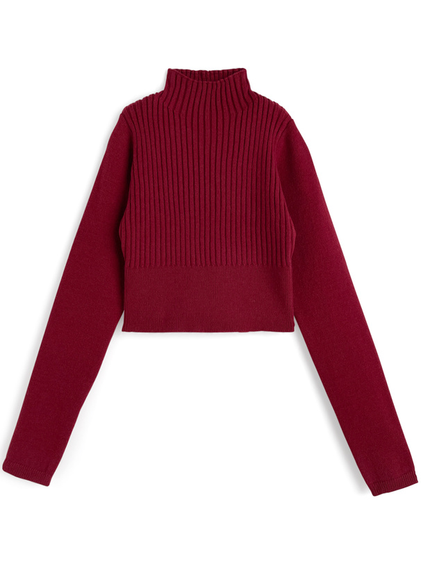 ハイネックニットトップス