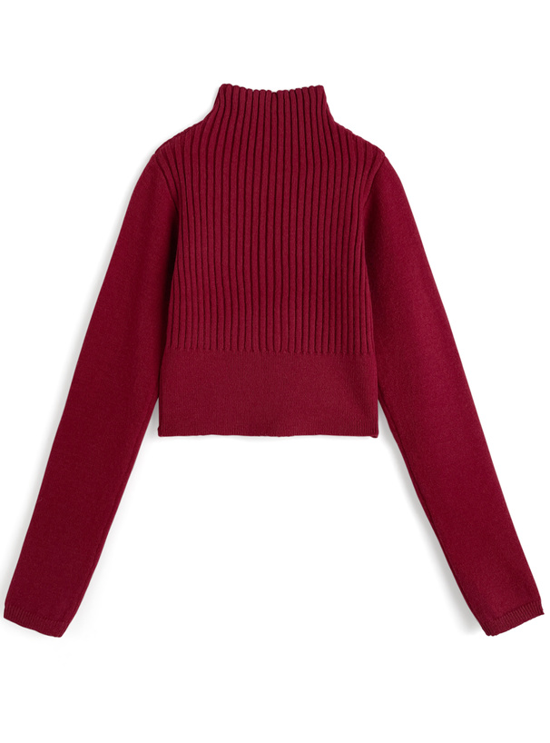 ハイネックニットトップス