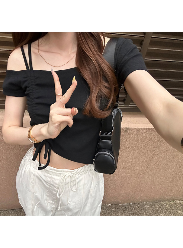 アシメドロストワンショルダートップス