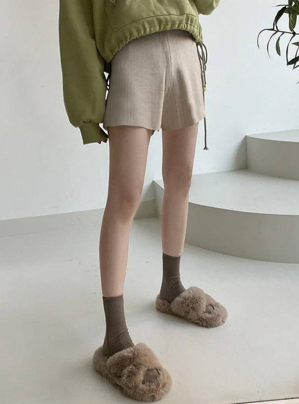 裏シャギーニットショートパンツ[ru1241] | レディースファッション