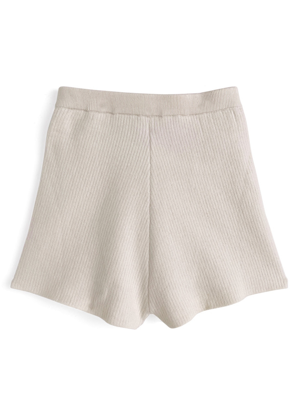 裏シャギーニットショートパンツ