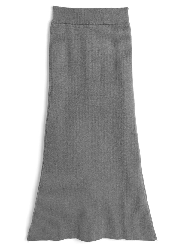 裏シャギーニットロングスカート