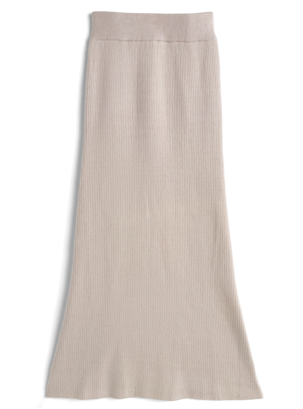 裏シャギーニットロングスカート