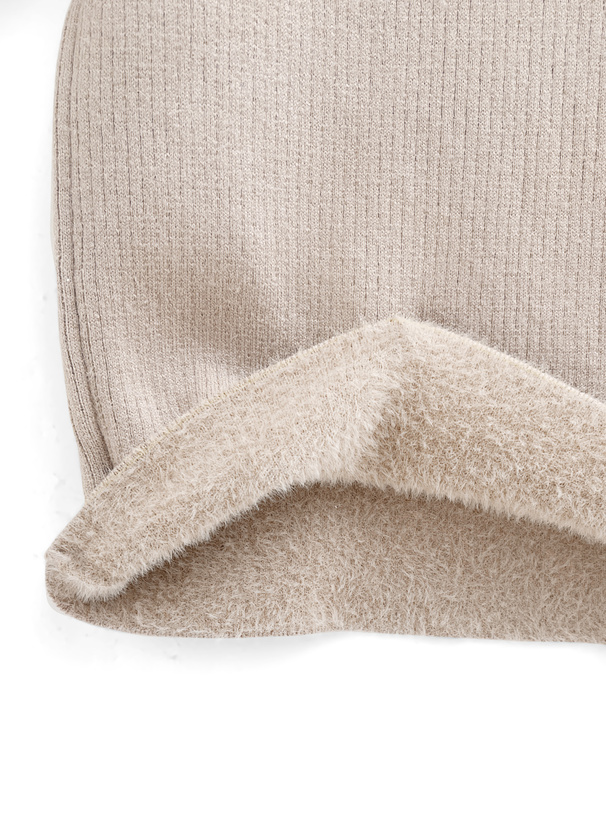 裏シャギーニットロングスカート