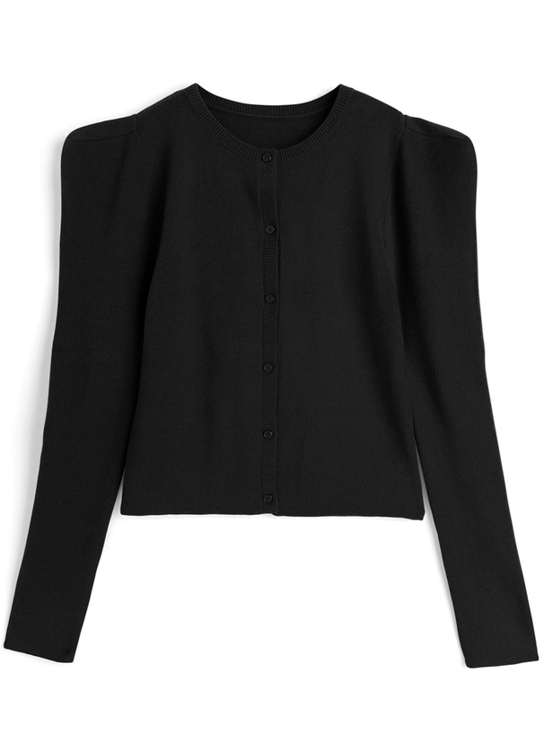 パワーショルダーニットカーディガン