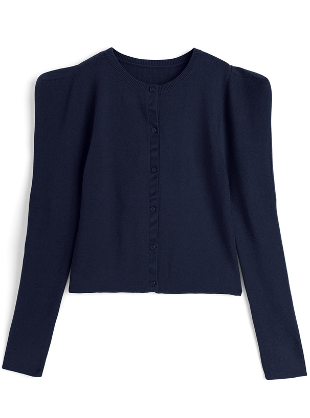 パワーショルダーニットカーディガン