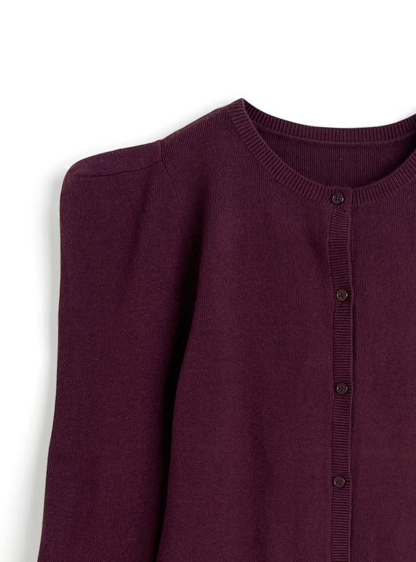 パワーショルダーニットカーディガン