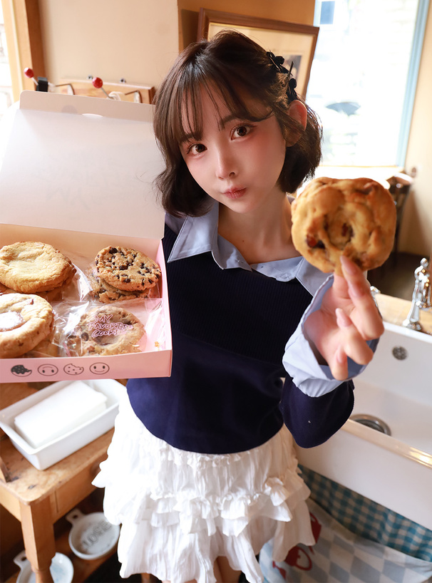 シャツドッキングオフショルダーニットトップス