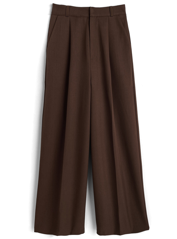 センタープレスストレートパンツ