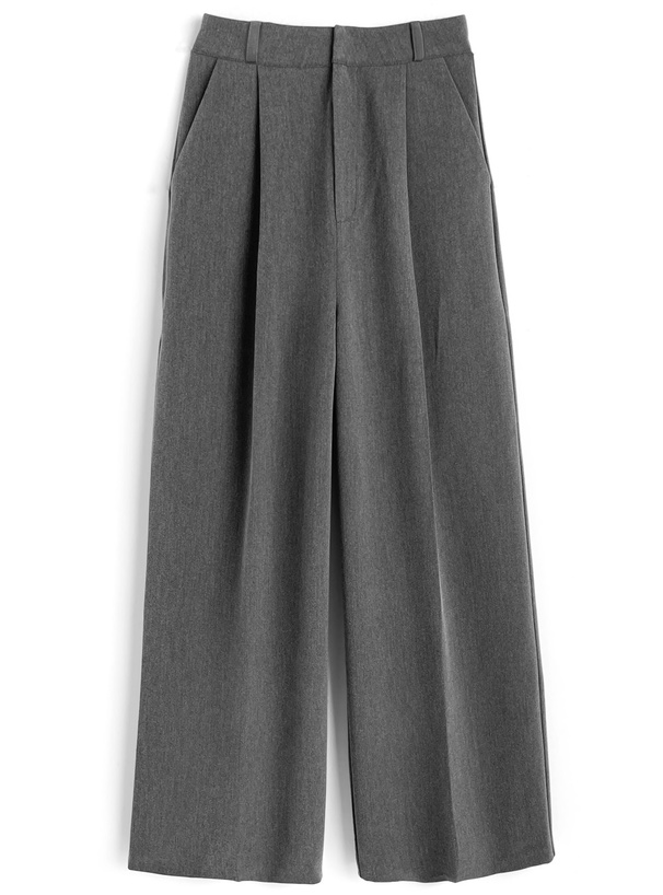 センタープレスストレートパンツ