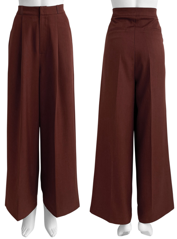 センタープレスストレートパンツ