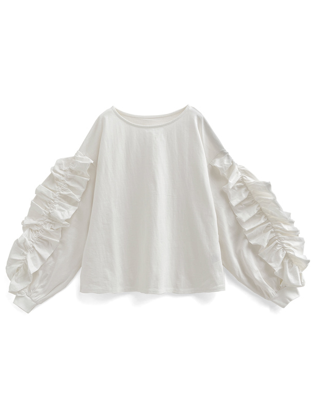 フリルスリーブトップス